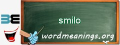 WordMeaning blackboard for smilo